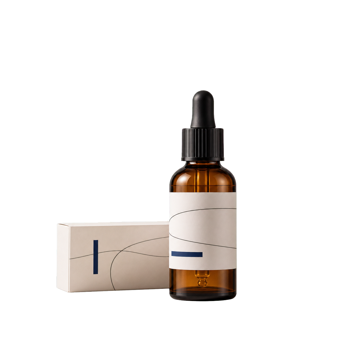 Serum bottle, refined on chosen background